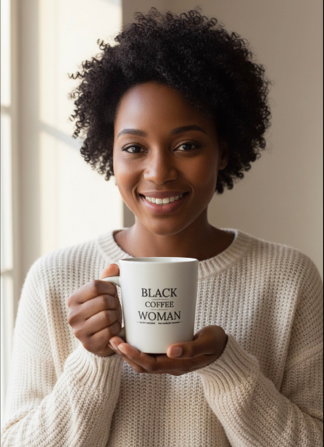 The Black Coffee Woman Mug